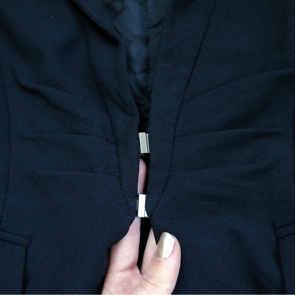 Emporio Armani • vintage blazer black wool crepe double clasp tailored Italy - Picture 7 of 12